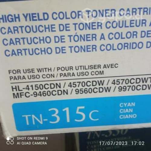 Toner brother TN 315c cyan original de alta