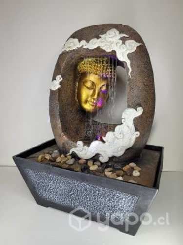 Fuente De Agua Rostro Buda Con Cortina De Agua 40