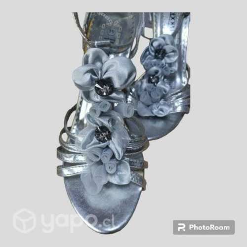 Sandalias plata