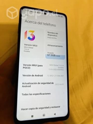 Celular Poco x3 Pro - 256 GB