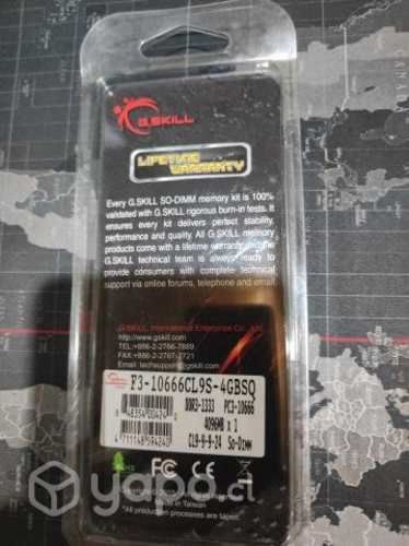 Tarjeta de memoria (G.SKILL) DDR3-1333 4G