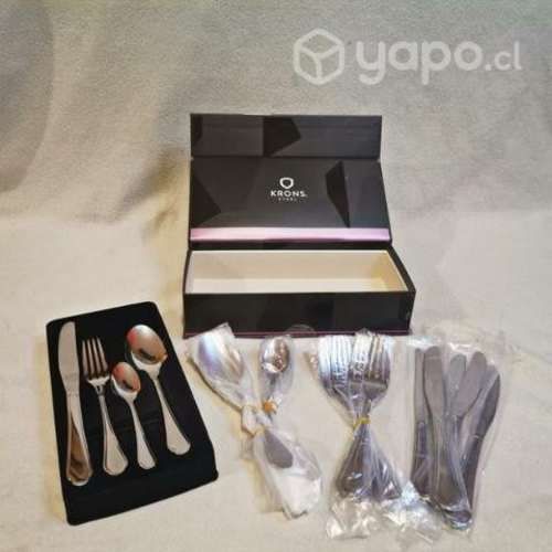 Set cuchilleria acero inoxidable 24 unidades