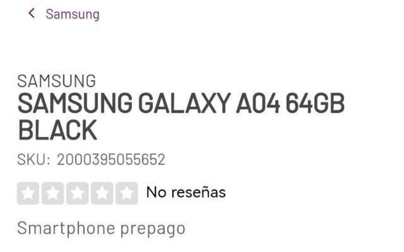 Celular samsung A04