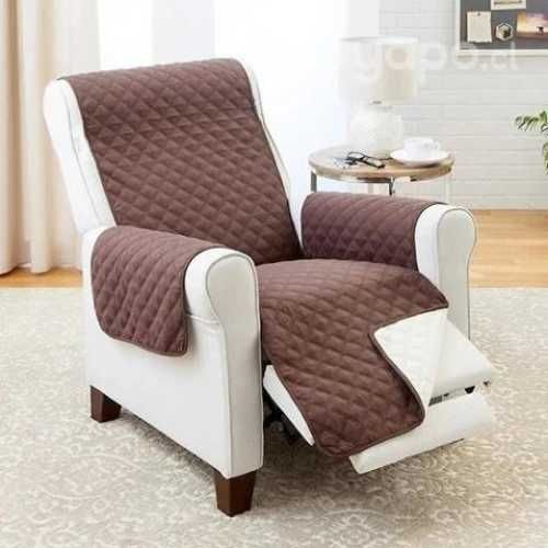 Cubre sofá 1 cuerpo café