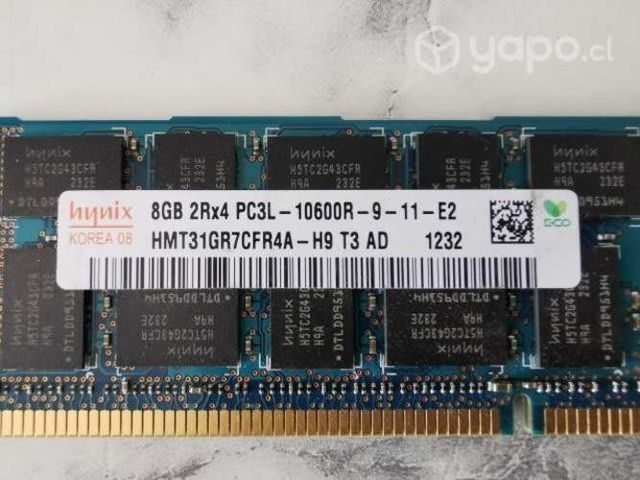 Memoria Ram 8GB Ddr3 2Rx4 PC3L 10600R