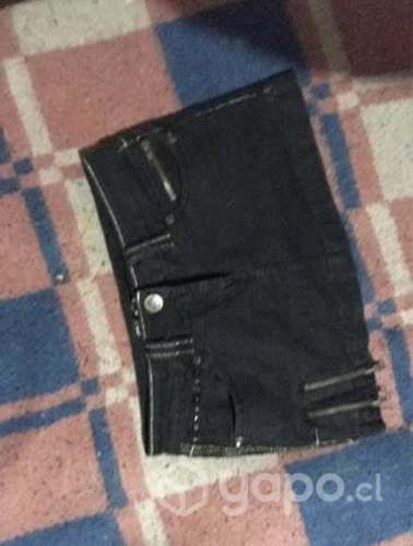 Mini falda mezclilla