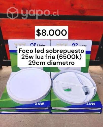 Foco led sobrepuesto 25w