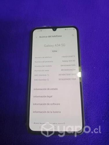 Samsung Galaxy A34 dúo