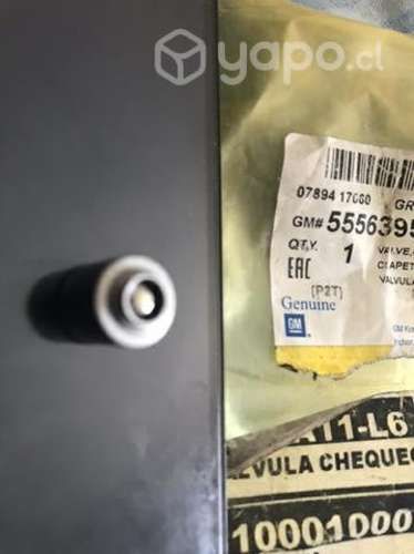 Válvula Check de Aceite, Cruze, Sonic, Tracker