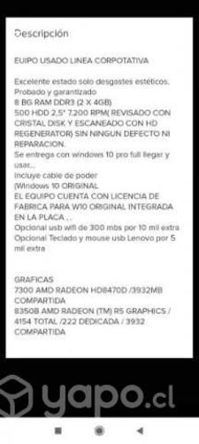 PC ThinkCentre desktop