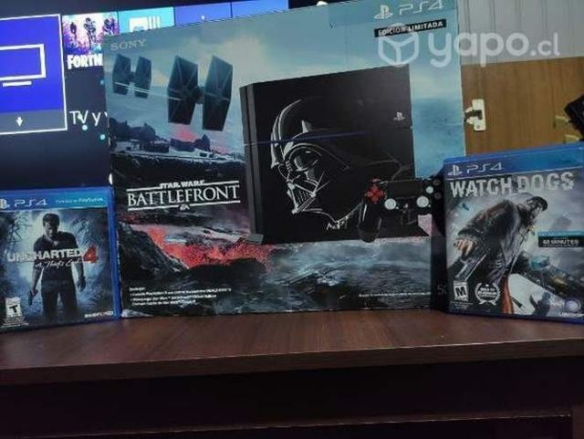 Ps4 Edición Star Wars 6 juegos y 2 controles