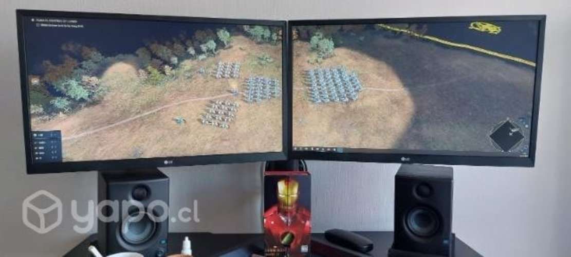 Par Monitores más pedestal