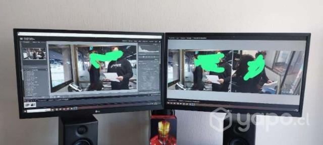 Par Monitores más pedestal