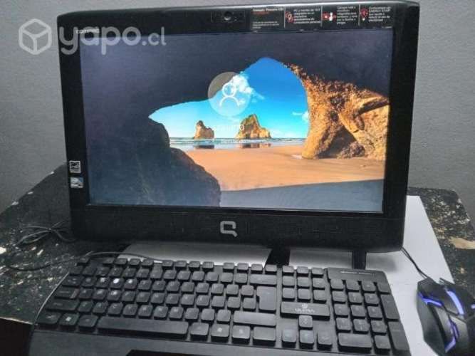 Computador compac todo en uno ,buen estado se re