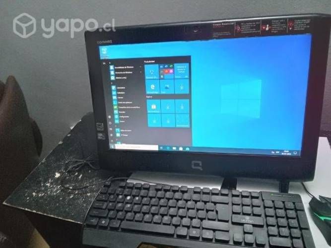 Computador compac todo en uno ,buen estado se re