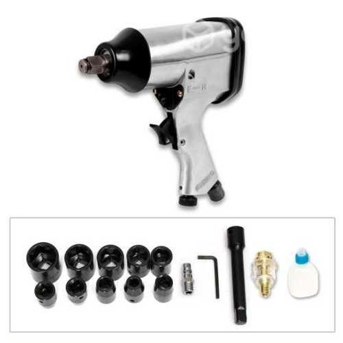 Llave De Impacto Neumática C/maleta + 17 Piezas, M