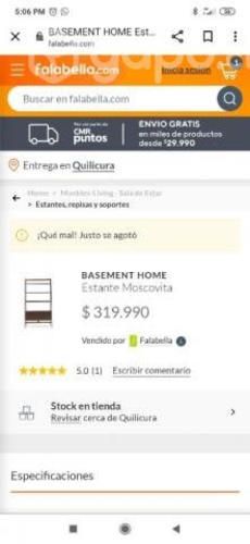 Estante moscovita nuevo en la caja