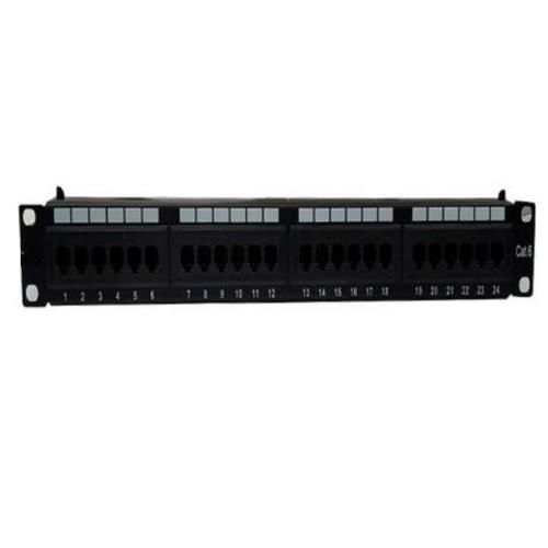 Patch panel cat6 24 puertos, fluke tested