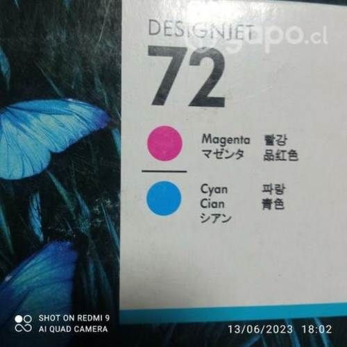 Cabezales HP 72 colores originales