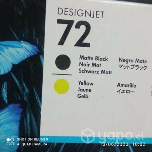 Cabezales HP 72 colores originales