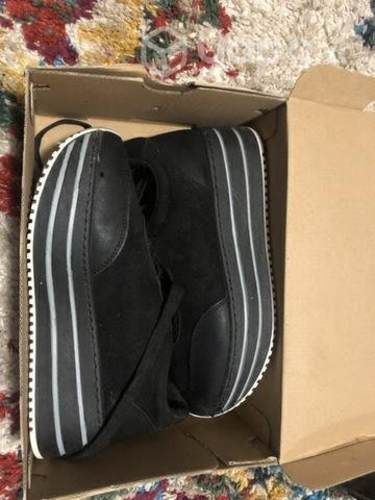 Zapatillas negras con plataforma talla 37