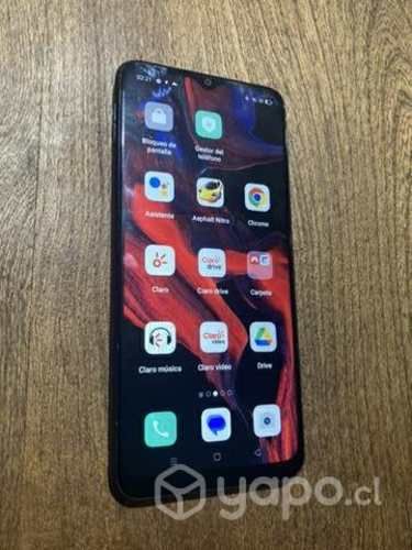 Celular con detalle oppo a15