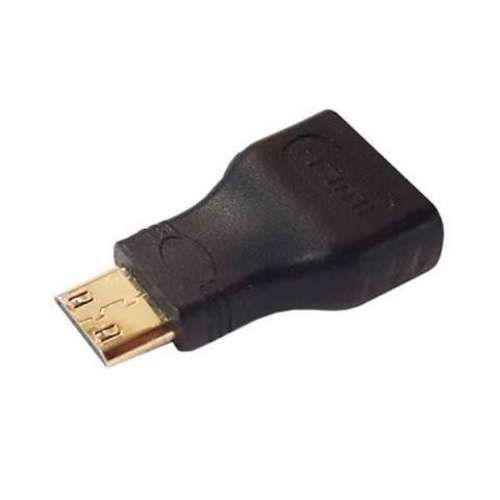 Adaptador mini HDMI 1080p macho a HDMI hembra