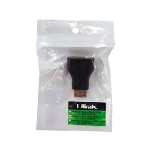 Adaptador mini HDMI 1080p macho a HDMI hembra