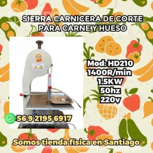 Sierra carnicera para corte de carne y hueso