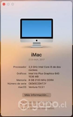 IMac 21.5, Inch - Año 2017 Nuevo, sin detalles