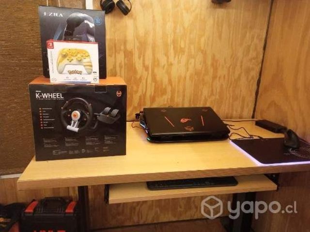 Asus gamer + Volante + audífonos gamer y control