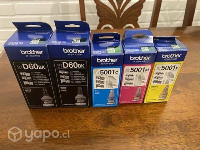 Tintas Brother BTD60BK / BT5001 Pack 4 colores