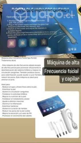 Máquina de alta frecuencia capilar y facial