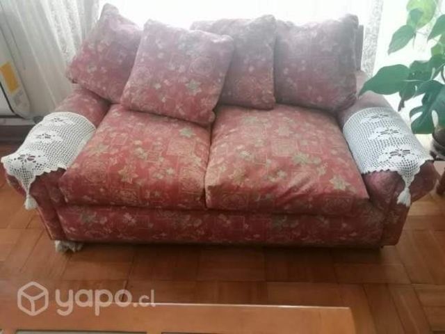 Sofá 2 cuerpos, antiguo, excelente calidad