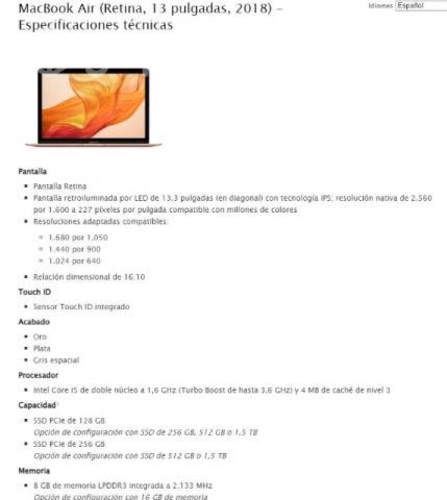 MacBook Air + cargador