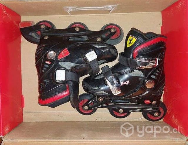 Patines en linea ferrari negro talla 2