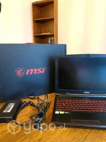 Notebook gamer msi gl638se