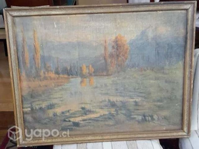 Oleo de ENRIQUE SARTLOV, Campo Chileno