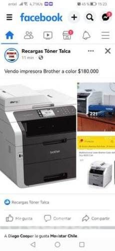 Impresora Brother toner llenitos