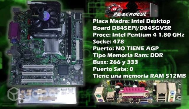 Placa Madre Intel Desktop Board D845EPI/D845GVSR