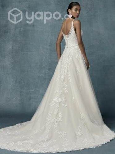 Espectacular Vestido de Novia Punto Clave