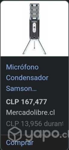 Microfono condensador estudio o gamer