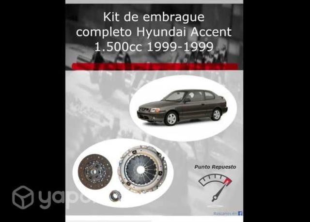 Kit embrague Hyundai Accent 1.5cc 1994 al 1999