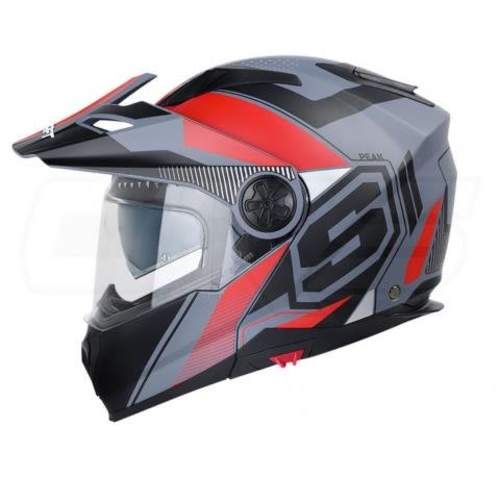 Casco moto shaft 3700dv dual abatible turn gr.m r