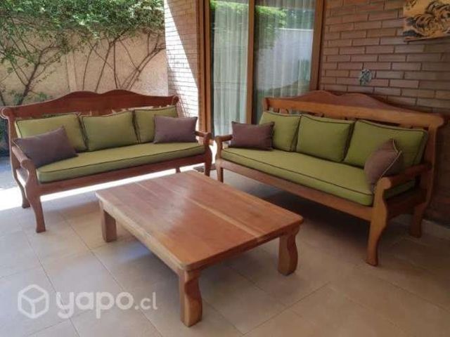 Juego de terraza madera nativa