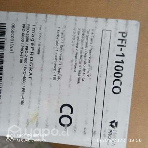 Tintas canon pfi diversos modelos originales de al