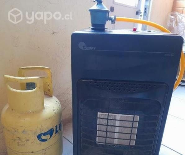 Estufa chica gas funcionando