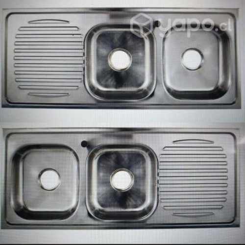 Cubiertas de lavaplatos dobles