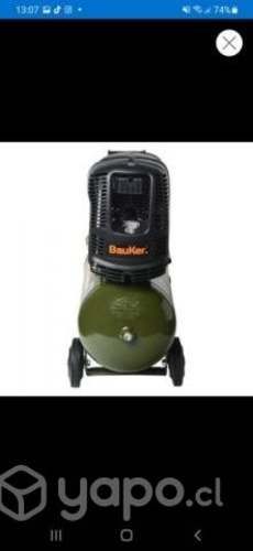 Compresor de aire portátil 2 HP 25 litros.