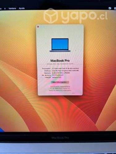 Mackbook pro mid 2017 (Usado)